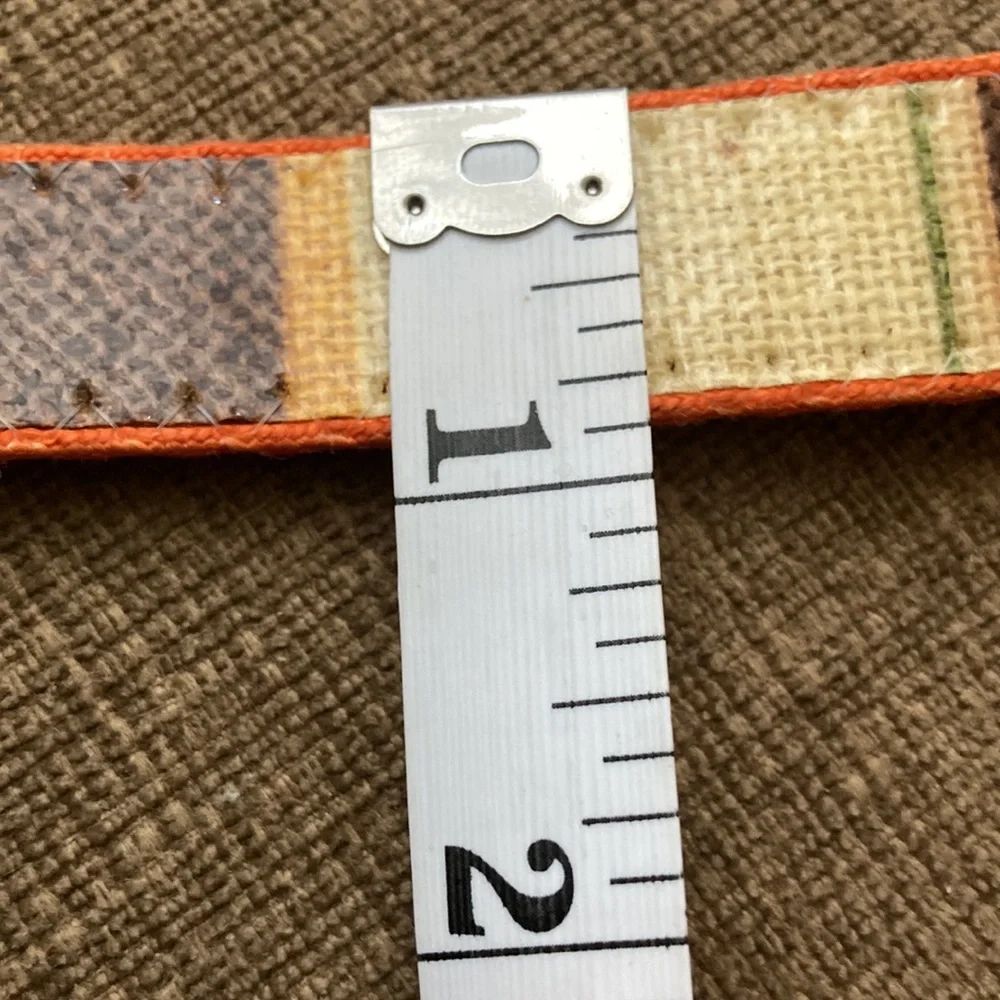 Vintage Multicolor Wet Look Belt One Size